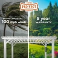 thumbnail image 4 of Backyard Discovery Hawthorne 14x12' Galvanized Steel Pergola, Shade Sail Canopy, PowerPort, 4 of 14