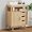 Natural, variant on Grepatio Bathroom Floor Cabinet, Fluted Storage Cabinet with Sliding Door & 3 Drawers, Freestanding Cabinets Organizer Storage w/Adjustable Shelf, Faux Marble Top for Bathroom, Kitchen (Natural)