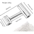 thumbnail image 5 of Rust Proof Rolling Pin The Dough Roller Tool Double Rolling Pin Nonstick Rolling1pcs-silver, 5 of 5