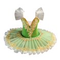 thumbnail image 2 of Delliss Girls' Dance Tutu Leotard with Fluffy Ballet Dress for Ballerina Sparkly Strap Ballet Ballerina Dancewear, 2 of 9