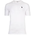 thumbnail image 1 of U.S. POLO ASSN. T-shirt pour Homme – jersey Cardé, Col Rond, logo Brodé, Coton Blanc P (Petit), 1 of 3