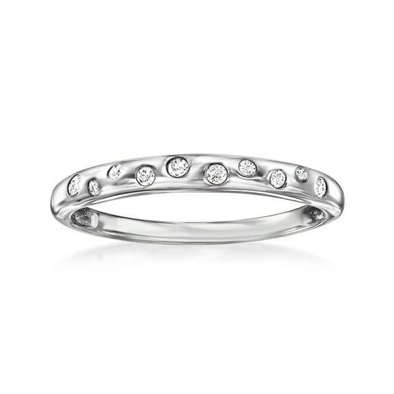 Pure Collection by Ross-Simons 0.10 ct. t.w. Diamond Dotted Ring in Sterling Silver, Women's, Adult