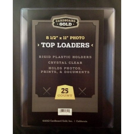 

Cardboard Gold 8.5 x 11 Top Loaders (25ct) - Next Generation Archival Protection 1pk (25) Cardboard Gold Regular 8.5x11 PRO Toploaders KEEPS 8 1/2 x 11 Photo / Document ULTRA PROTECTED