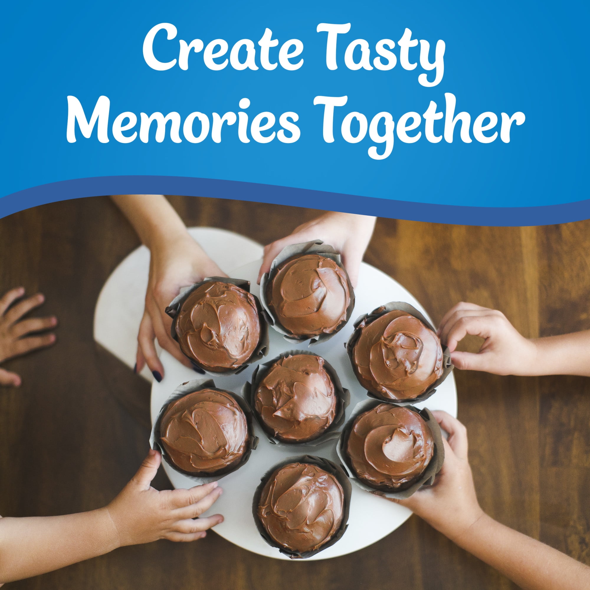 (8 pack) Pillsbury Whipped Chocolate Frosting, 12 oz Tub