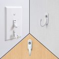 thumbnail image 2 of Interruptor de luz Chanvoo con ganchos para montaje en pared, paquete de 5 (blanco), 2 of 7