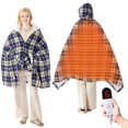 thumbnail image 1 of Mantón eléctrico PTQ portátil con calefacción, capucha y bolsillos, 1 of 8