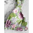 thumbnail image 5 of ZAFUL Floral Ruffle High Cut Bikini Swimwear Multi-B L, 5 of 5