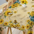 thumbnail image 2 of Sunflower Tablecloth 60x84 Inch Rectangle, Sunflower Decorations for Home, Spring and Summer Table Cloth Rectangle Waterproof Stain Resistant for Table,Party, 2 of 6
