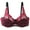 Wine, variant on Women's Sexy Lace Bra Demi Sheer Mesh Balconette See Through Bralette Unlined Underwire Embroidered Full Coverage Bras Style MG-001