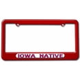 thumbnail image 1 of Iowa Native, State Pride License Plate Tag Frame, Multiple Colors, 1 of 1