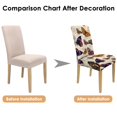 thumbnail image 7 of Artistic Butterfly Pattern Dining Chair Covers Set of 4, Stretch Washable Polyester Kitchen Slipcovers, Removable Seat Protector for Party or Gathering, 7 of 7