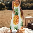 thumbnail image 2 of Lunarable Pineapple Sleeveless Dress Women's Luxury Party Dress Birthday Dresses for Women, 2 of 7