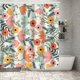 thumbnail image 4 of Cortina De Ducha Para Baño Con Estampado Abstracto De Plantas Y Flores, Cortina De Poliéster Impermeable Para Separar El Baño, Cortina De Puerta, 4 of 6