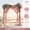 Beige, variant on Champagne Sheer Wedding Arch Drapes 19Ft x 28" Backdrop Curtain for Ceremony Bridal Party Decor 1 Panel