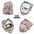 thumbnail image 5 of FORMRS Mini Backpack Purse for Women Travel Daypack Casual Shoulder Bag, Abstract Painting, 5 of 7