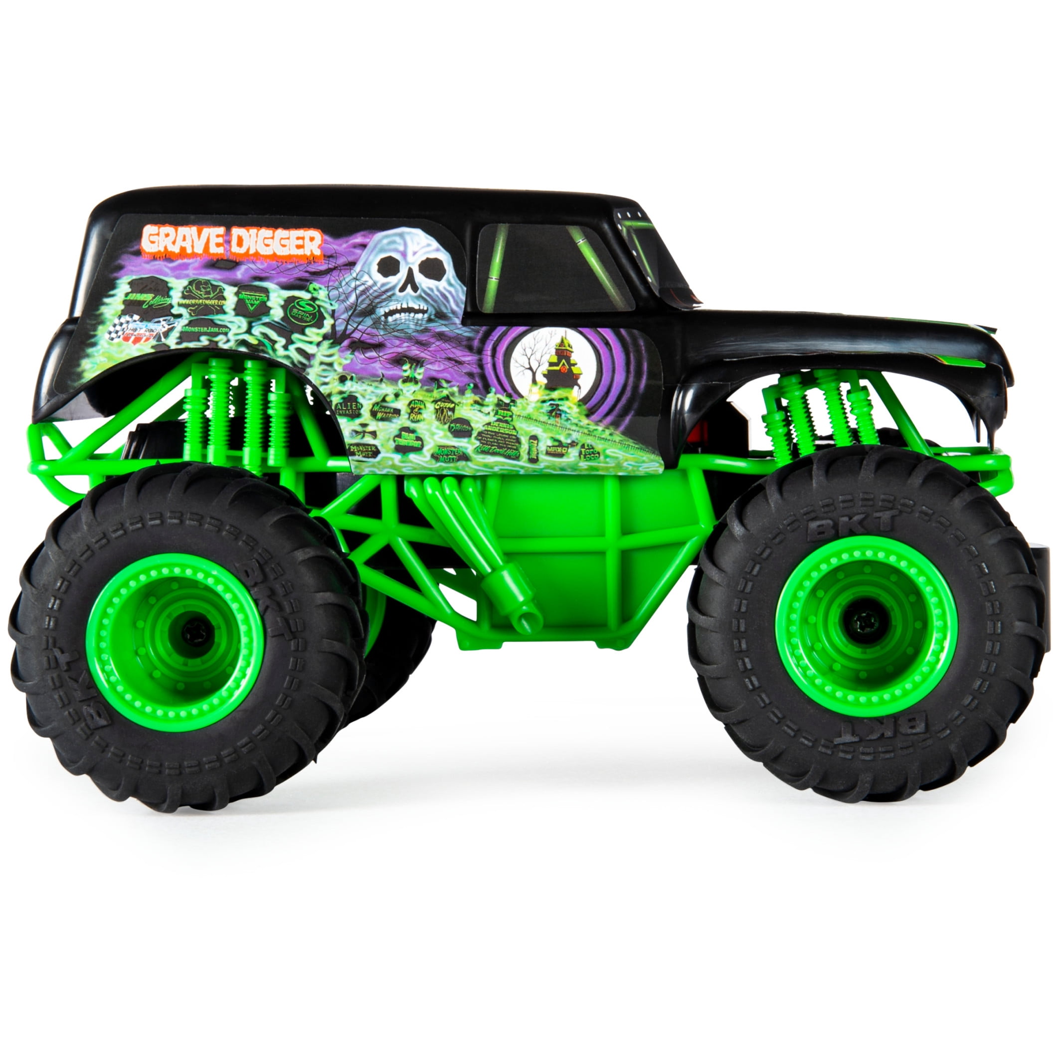 Monster Jam, Official Grave Digger Remote Control Monster Truck, 1:24 Scale, 2.4 GHz, for Ages 4 and up