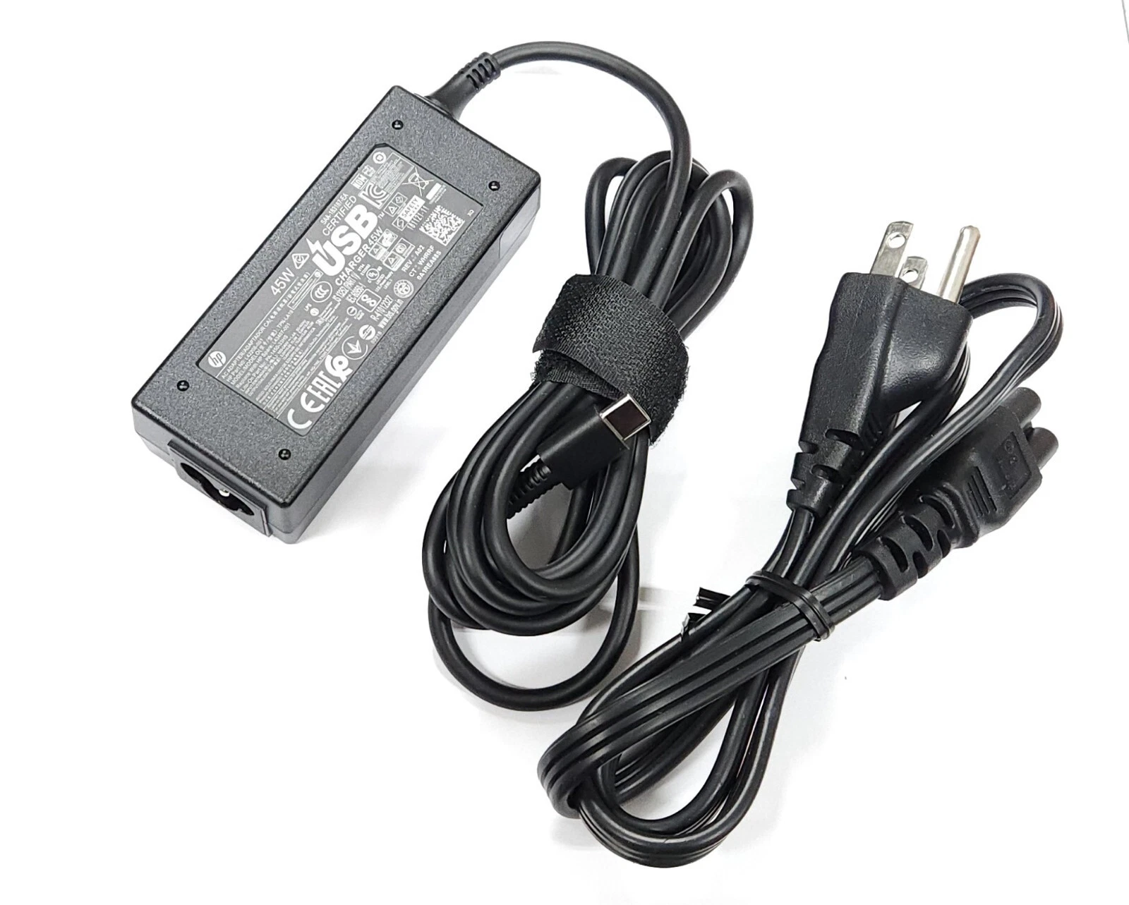 Genuine 15V 3A 45W USB Type C for HP CHROMEBOOK 14B-CA0036NR, 11A G6 EE, L42206-003 L43407-001 L64297-004 TPN-AA07 L42206-004 935444-002 844205-850 TPN-LA19 L43407-001 L42206-001 Power Supply