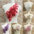 thumbnail image 1 of SPRING PARK Flower Sequin Rhinestone Motif Trim Applique Wedding Dress DIY Sewing Embroidery, 1 of 7