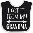 thumbnail image 3 of Inktastic I Got It from My Grandma Boys or Girls Baby Bib, 3 of 4