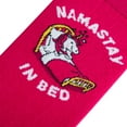 thumbnail image 4 of Cool Socks Novelty Crew Socks Women's Namastay In Bed, Yoga, Graphic Print, Large, 4 of 6