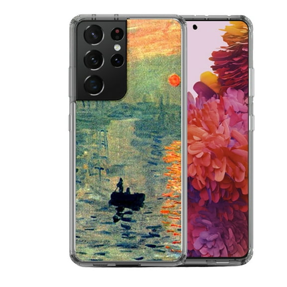 Shockproof Hybrid Bumper Phone Case for Samsung Galaxy S21 Ultra, by OneToughShield ® - Sunrise Impression