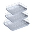 thumbnail image 4 of Lipstore Baking Pan Bakeware Easy to Clean Stainless Steel for Restaurant Home Baking Tray with rack, 4 of 8