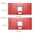 thumbnail image 4 of Graflsoa Plaque d'Insertion pour Table de Défonceuse avec 4 Anneaux Rouges, Alliage d'Aluminium, Échelle Rouge/blanche, Inclut Vis de Fixation, Design Compact pour Artisanat de Précision, 4 of 5
