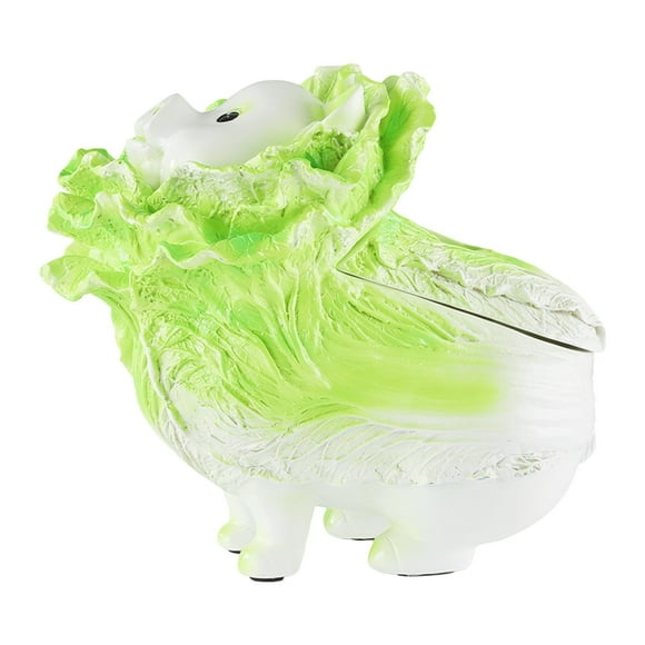Funda para caja de pañuelos, figura de Animal, repollo verde, escritorio, soporte de papel facial, decoración, dispensador, símbolo de la para