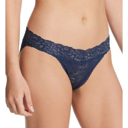 Women s Maidenform DMSLBK Stretch Lace V-Front Bikini Panty (Navy 9)