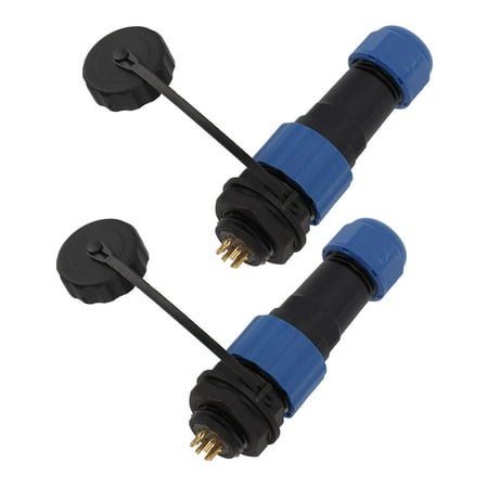 

SD16 Plugs And Sockets High Strength Flame Retardant Solid Contact Pin G3/8 Thread SD16 IP68 Waterproof Connector For Communication Electronics SD16 2Pin Rear Nut SD16 3Pin Rear