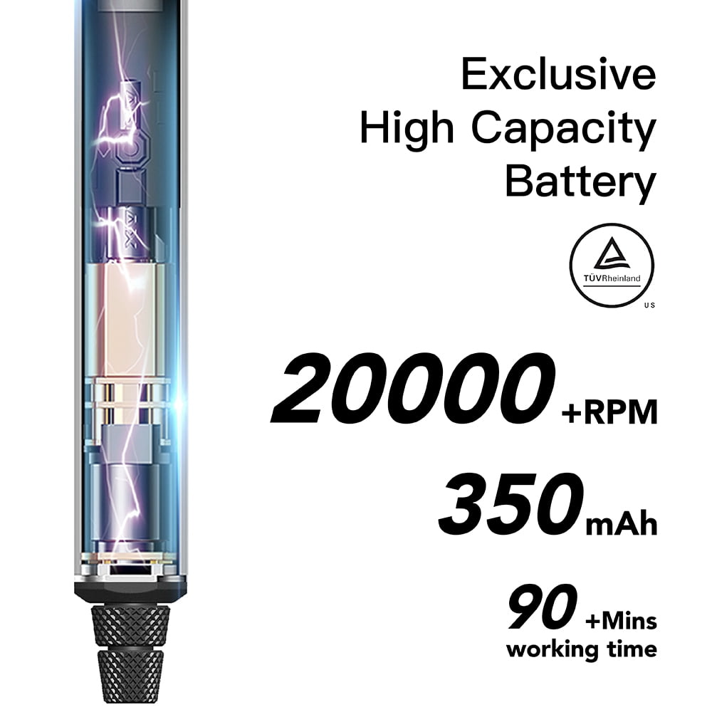 AM ARROWMAX Electric Cordless Rotary Tool,Mini Engraving Pen with 36 Bits,Aluminum Case,Wireless Magnetic Charge,Cordless Engraving Machine for Jewelry,Wood,Glass,Carving,SGS Mini