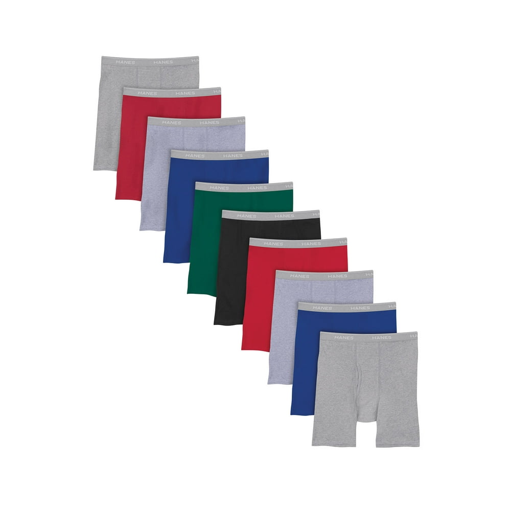 Hanes Hanes Men's Super Value Pack Assorted Boxer Briefs, 10 Pack