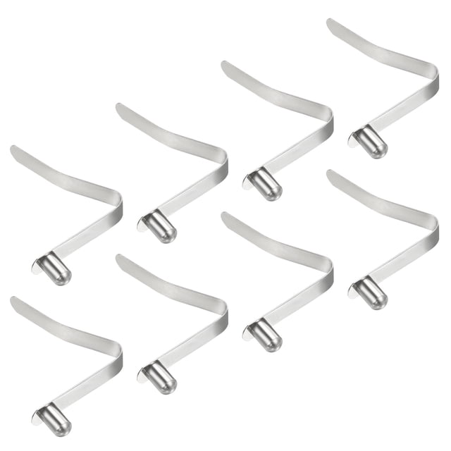 Uxcell 9.5x6mm Kayak Paddle Snaps, Solid Button Single Pin Lock Tube Spring Clips for Tent Pole, 8 Pack
