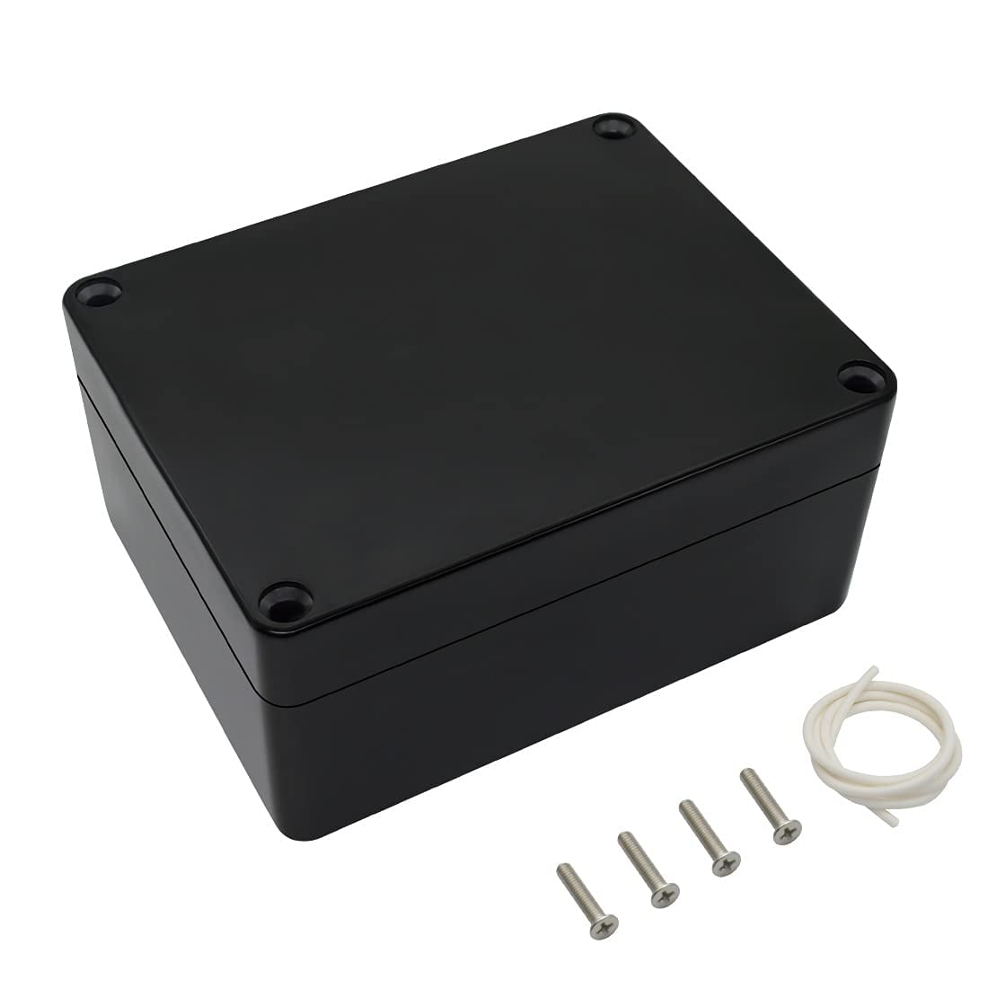 -S-. Full Black Desktop Instrumentation Project Enclosure Box Case ABS 