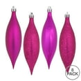 thumbnail image 2 of Vickerman 5.5" Fuchsia Finial Drop Christmas Ornament, Assorted 4 Finish, 8 per Pack, 2 of 3