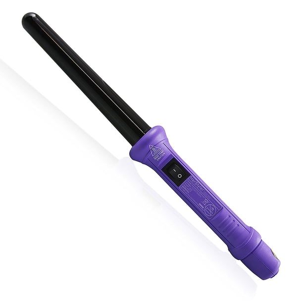 Herstyler Grande Curls Purple Tourmaline Curling Iron, Tapered Ceramic