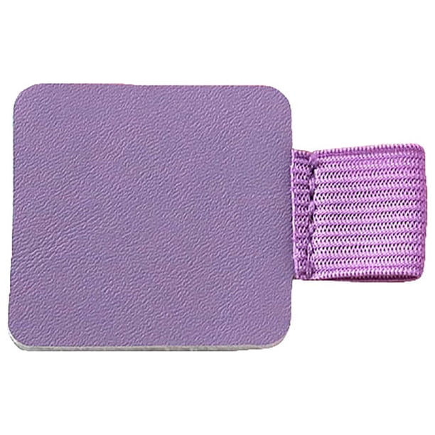 Presillas autoadhesivas para bolígrafos | Juego de 6 piezas con diseño de goma elástica y cuero | Estuche adhesivo para bolígrafos, cuadernos, agendas y útiles escolares