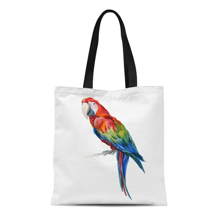 Red Parrot Printed Bags