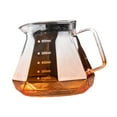 thumbnail image 3 of Cafetera de vidrio con filtro, cafetera de goteo, jarra de vidrio Naranja, 3 of 9