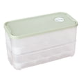 thumbnail image 2 of facefd Egg Storage Box 20 Grids Egg Storage Container Double Layer Plastic Egg Holder Egg Tray Container with Lid light green Type2, 2 of 6