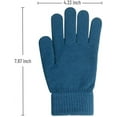 thumbnail image 6 of 5 Pairs Winter Magic Gloves Stretchy Warm Knit Gloves Contains 5 Colors for Men or Women, 6 of 6