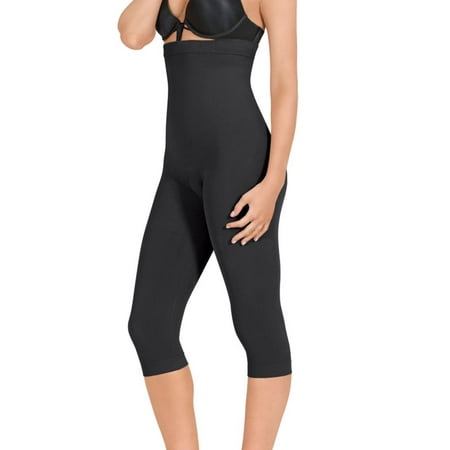 

Women s EuroSkins JS19 Seamless High Waist Capri Shaper (Black XL)