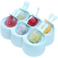 thumbnail image 4 of RV Molde para helado, molde de silicona para helado, mini molde para helado, molde para paletas, molde para helado, sorbete de helado, reutilizable, molde Magnum para sorbete de bricolaje (azul-1) Rojo Verde, 4 of 5