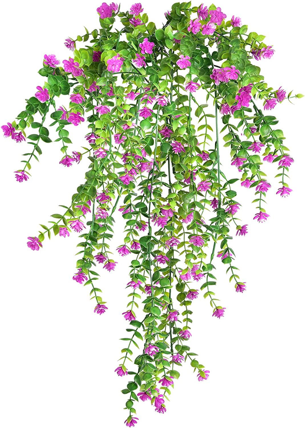 2Pcs Artificial Flowers Boxwood Greenery Garland Ivy Vine Garland