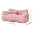thumbnail image 5 of LAIQIEN Pet Couch Bed with Detachable Cover Soft and Furry Cushion Non-Slip Dog Basket Dog Sofa Detachable Cover Nest, 5 of 14