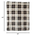 thumbnail image 2 of PETMAKER 50x60 Reversible Sherpa Fleece Waterproof Dog Blanket (Gray Plaid), 2 of 7