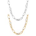 thumbnail image 1 of Paperclip Chain Choker Dainty - 2PCS Adjustable Link Necklace Clavicle Necklace, 1 of 10