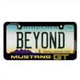 thumbnail image 3 of Ford Mustang GT in Yellow Black Metal License Plate Frame, 3 of 3