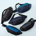 thumbnail image 7 of WATERFLY Unisex Hiking Walking Travel Nylon Fanny Pack Waist Bag,Dark Blue with Teal Blue, 7 of 7