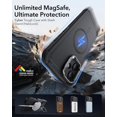 thumbnail image 3 of Pour iPhone 16 Pro Max Étui avec Support, Protection de Qualité Militaire 7X, Étui de Téléphone Magnétique Robuste, Compatible avec Accessoires MagSafe, Série Cyber, Noir, Noir, 3 of 5